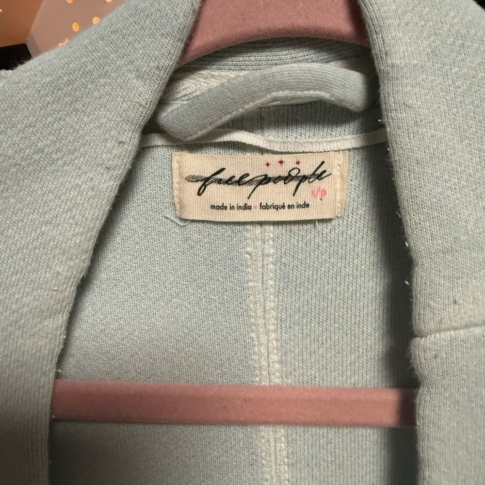 Free People Lola Sweatshirt Cardi in Spa Combo NWOT - Picture 9 of 9